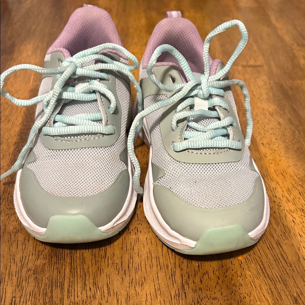 Kids' Mint Green and Gray Sneakers size 13